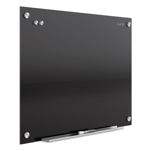 Infinity Glass Marker Board, 48 X 36, Black Surface