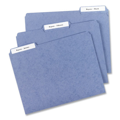 Mini-sheets Permanent File Folder Labels, 0.66 X 3.44, White, 12/sheet, 25 Sheets/pack