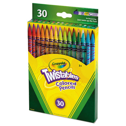 Twistables Colored Pencils, 2 Mm, 2b, Assorted Lead And Barrel Colors, 30/pack