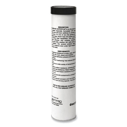 Nlgi #2 Red Grease, 14 Oz Tube, 48/carton