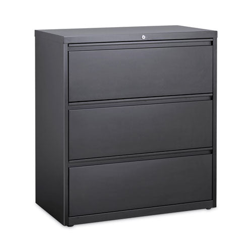 Lateral File Cabinet, 3 Letter/legal/a4-size File Drawers, Charcoal, 36 X 18.62 X 40.25