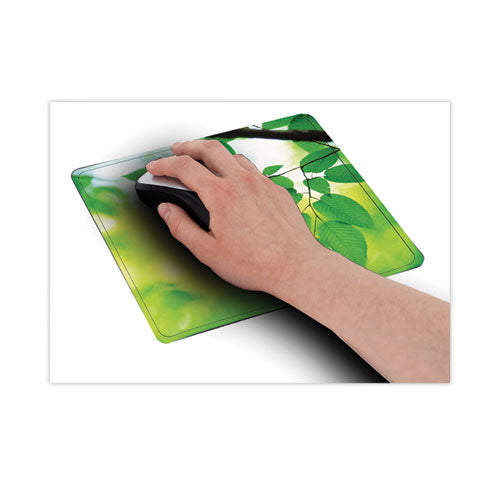 Recycled Mouse Pad, 9 X 8, Leaves Design