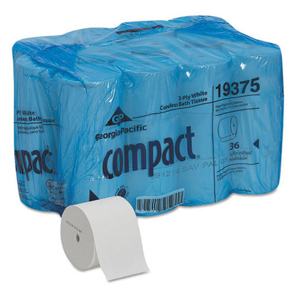 Coreless Bath Tissue, Septic Safe, 2-ply, White, 1,000 Sheets/roll, 36 Rolls/carton