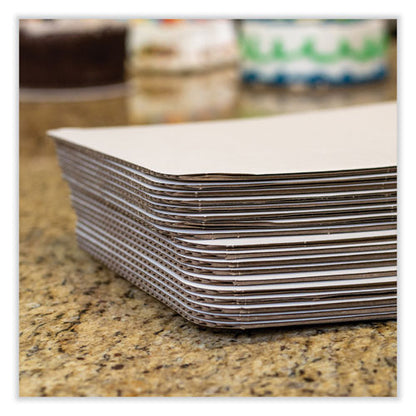 Bakery Bright White Cake Pad, Single Wall Pad, 25.5 X 17.5, White, Paper, 50/carton