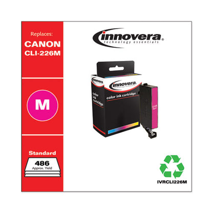 Remanufactured Magenta Ink, Replacement For Cli-226 (4548b001), 486 Page-yield