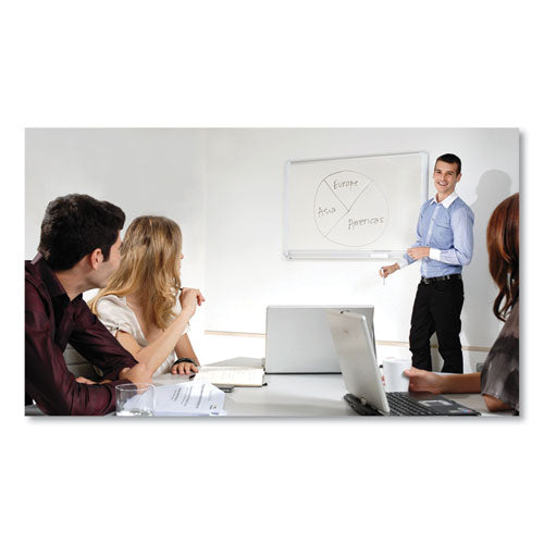 Gold Ultra Magnetic Dry Erase Boards, 48 X 36, White Surface, White Aluminum Frame