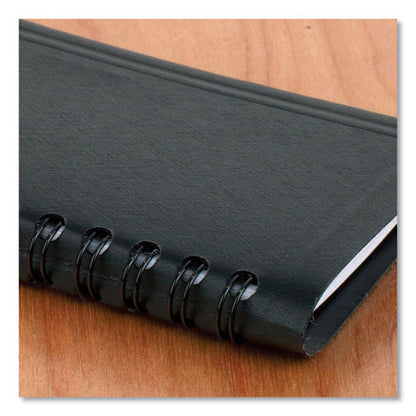 Weekly Planner, 4.5 X 2.5, Black Cover, 12-month (jan To Dec): 2024