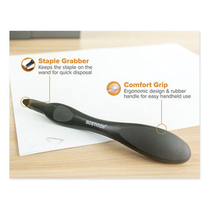 Professional Magnetic Push-style Staple Remover, Black