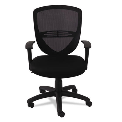 Swivel/tilt Mesh Mid-back Task Chair, Supports Up To 250 Lb, 17.91" To 21.45" Seat Height, Black