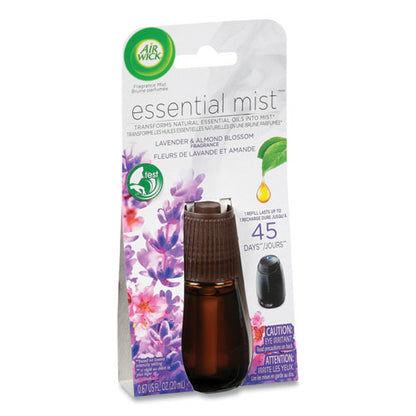 Essential Mist Refill, Lavender And Almond Blossom, 0.67 Oz Bottle, 6/carton