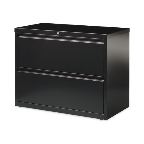 Lateral File Cabinet, 2 Letter/legal/a4-size File Drawers, Black, 36 X 18.62 X 28