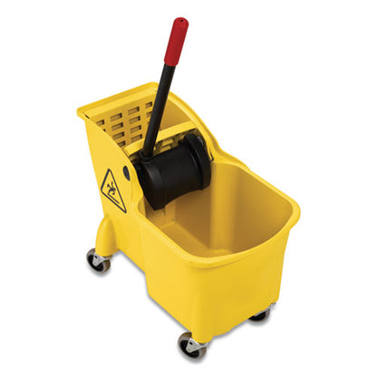 Tandem 31-quart Bucket/wringer Combo, Reverse, Yellow