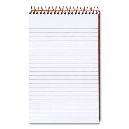 Gold Fibre Retro Wirebound Writing Pads, Medium/college Rule, Red Cover, 80 White 5 X 8 Sheets