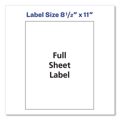 Shipping Labels With Trueblock Technology, Inkjet Printers, 8.5 X 11, White, 25/pack