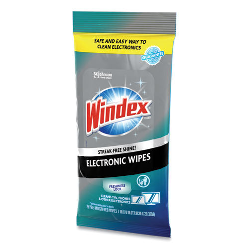 Electronics Cleaner, 1-ply, 7 X 10, Neutral Scent, White, 25 Wipes