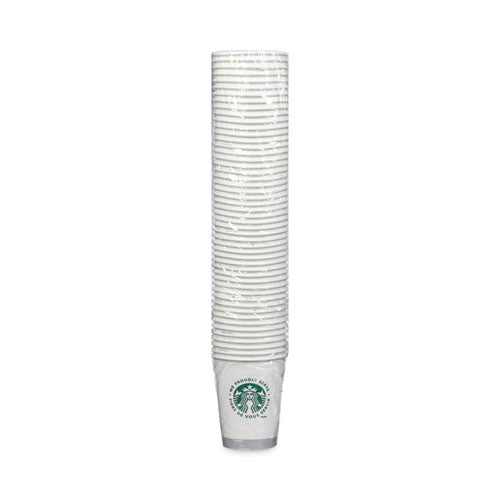 Hot Cups, 12 Oz, White With Green Starbucks Logo, 1,000/carton