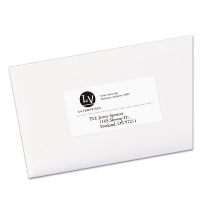 Ecofriendly Mailing Labels, Inkjet/laser Printers, 2 X 4, White, 10/sheet, 100 Sheets/pack