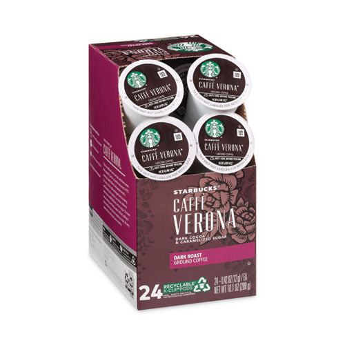 Caffe Verona Coffee K-cups Pack, 24/box
