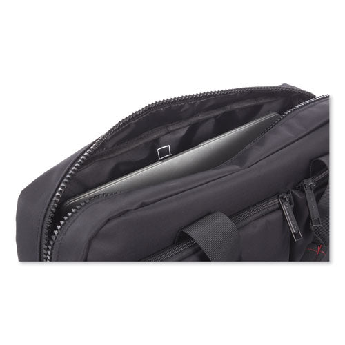 Stride Executive Briefcase, Fits Devices Up To 15.6", Polyester, 4 X 4 X 11.5, Black