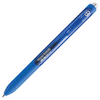 Inkjoy Gel Pen, Retractable, Fine 0.5 Mm, Blue Ink, Blue Barrel, Dozen