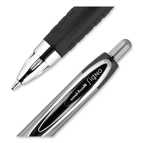 Signo 207 Gel Pen Value Pack, Retractable, Medium 0.7 Mm, Black Ink, Smoke/black Barrel, 36/box