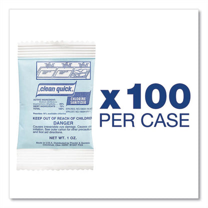 Powdered Chlorine-based Sanitizer, 1oz Packet, 100/carton