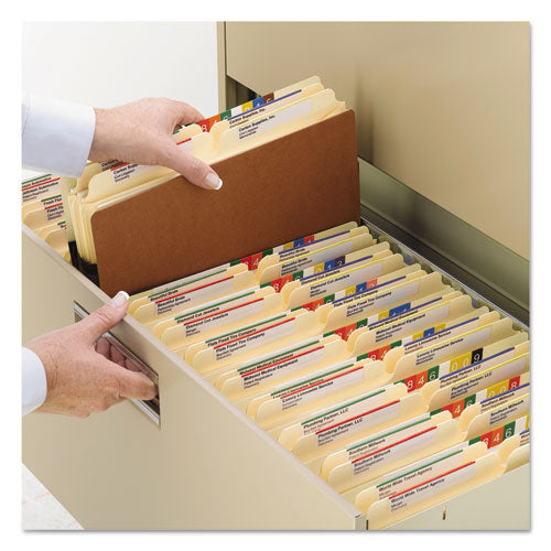 Redrope Drop Front File Pockets, 1.75" Expansion, Legal Size, Redrope, 25/box