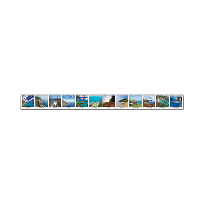 Recycled Earthscapes Desk Pad Calendar, Seascapes Photography, 18.5 X 13, Black Binding/corners,12-month (jan To Dec): 2024