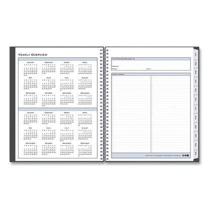 Passages Appointment Planner, 11 X 8.5, Charcoal Cover, 12-month (jan To Dec): 2024