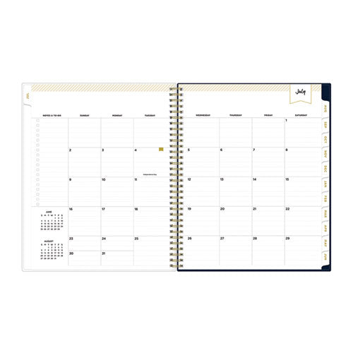 Day Designer Peyton Create-your-own Cover Weekly/monthly Planner, Floral, 11 X 8.5, Navy, 12-month (july To June): 2023-2024