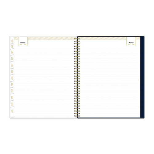 Day Designer Peyton Create-your-own Cover Weekly/monthly Planner, Floral, 11 X 8.5, Navy, 12-month (july To June): 2023-2024