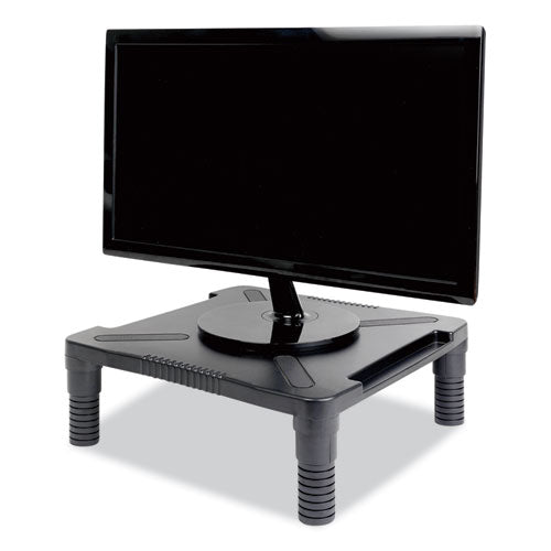 Single Level Monitor Riser, 13.13" X 13.5" X 4.92" To 7.28", Black