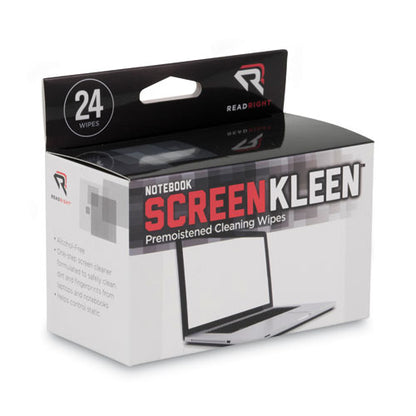 Notebook Screenkleen Pads, Cloth, 7 X 5, White, 24/box