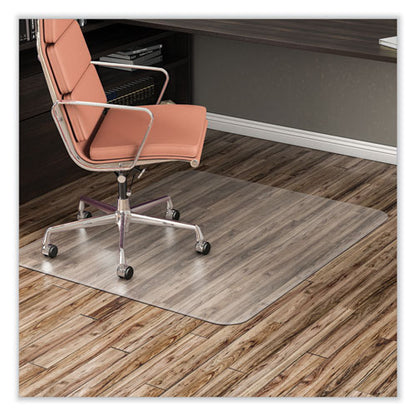 Economat All Day Use Chair Mat For Hard Floors, Flat Packed, 36 X 48, Clear