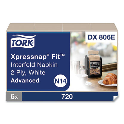 Xpressnap Fit Interfold Dispenser Napkins, 2-ply, 6.5 X 8.39, Natural, 120/pack, 36 Packs/carton