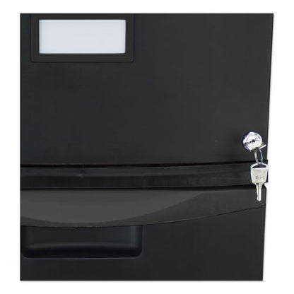 Single-drawer Mobile Filing Cabinet, 1 Legal/letter-size File Drawer, Black, 14.75" X 18.25" X 12.75"