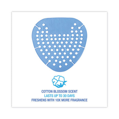 Gem Urinal Screens, Cotton Blossom Scent, Blue, 12/box