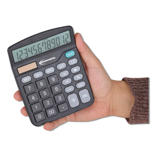 15923 Desktop Calculator, 12-digit Lcd