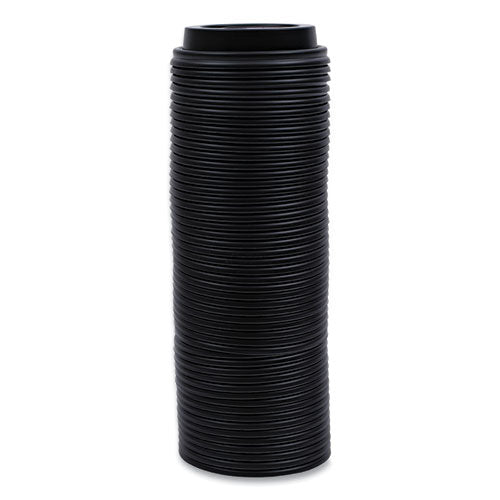 Hot Cup Lids, Fits 8 Oz Hot Cups, Black, 1,000/carton