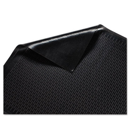 Clean Step Outdoor Rubber Scraper Mat, Polypropylene, 36 X 60, Black