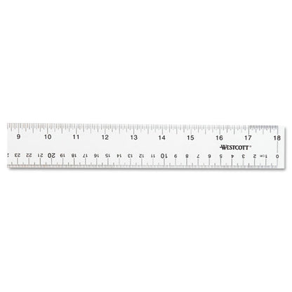Clear Flexible Acrylic Ruler, Standard/metric, 18" Long, Clear