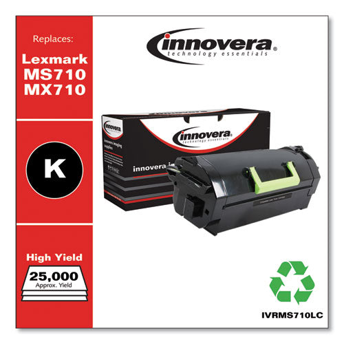 Remanufactured Black High-yield Toner, Replacement For Ms710/mx710, 25,000 Page-yield