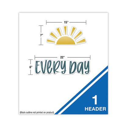 Motivational Bulletin Board Set, Everyday Is An Adventure, 42 Pieces