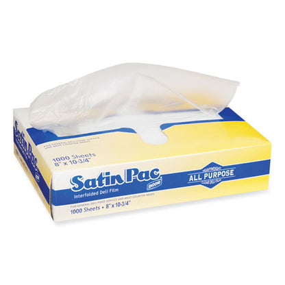 Satin-pac High Density Polyethylene Film Sheets, 8 X 10.75, 1,000/pack, 10 Packs/carton
