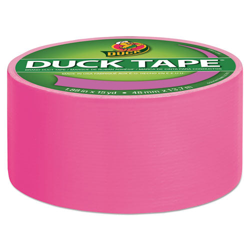 Colored Duct Tape, 3" Core, 1.88" X 15 Yds, Neon Pink