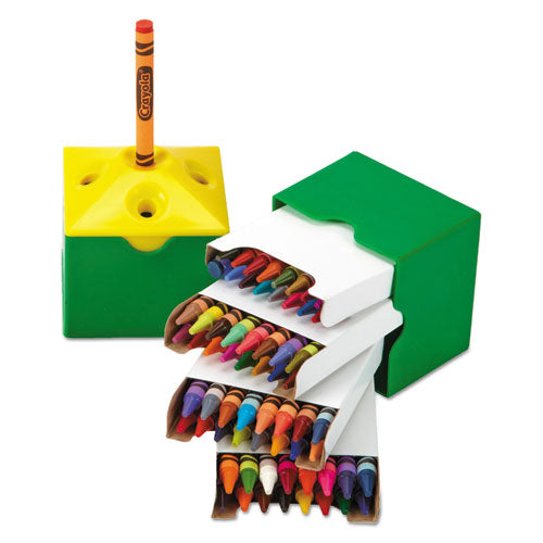 Classpack Regular Crayons, Assorted, 13 Caddies, 832/box
