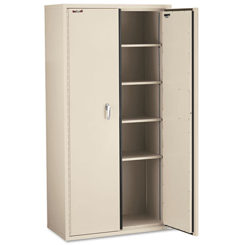 Storage Cabinet, 36w X 19.25d X 72h, Ul Listed 350 Degree, Parchment