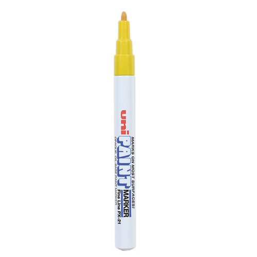 Permanent Marker, Fine Bullet Tip, Yellow