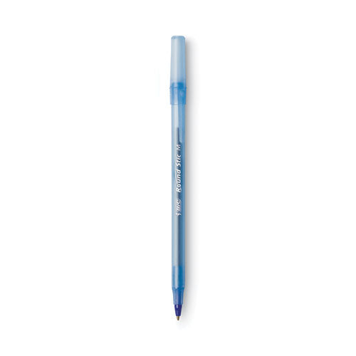 Round Stic Xtra Life Ballpoint Pen Xtra-value Pack, Stick, Medium 1.2 Mm, Blue Ink, Translucent Blue Barrel, 240/carton