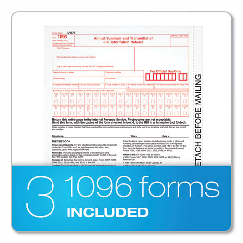 1099-nec Online Tax Kit, Fiscal Year: 2023, Five-part Carbonless, 8.5 X 3.5, 3 Forms/sheet, 24 Forms Total